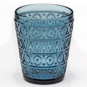 Immagine di LUXOR BLU INDIGO BICCHIERE ACQUA IN VETRO SOFFIATO COLORATO